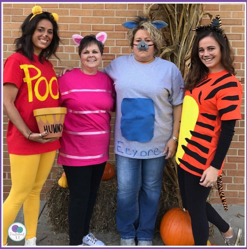 Pooh and Friends costumes for teachers