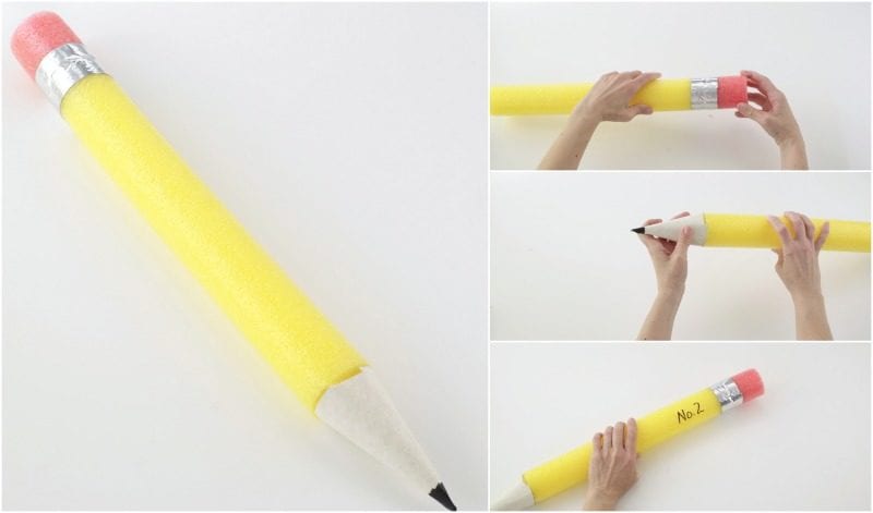 Teaching making pool noodle pencil for the classroom