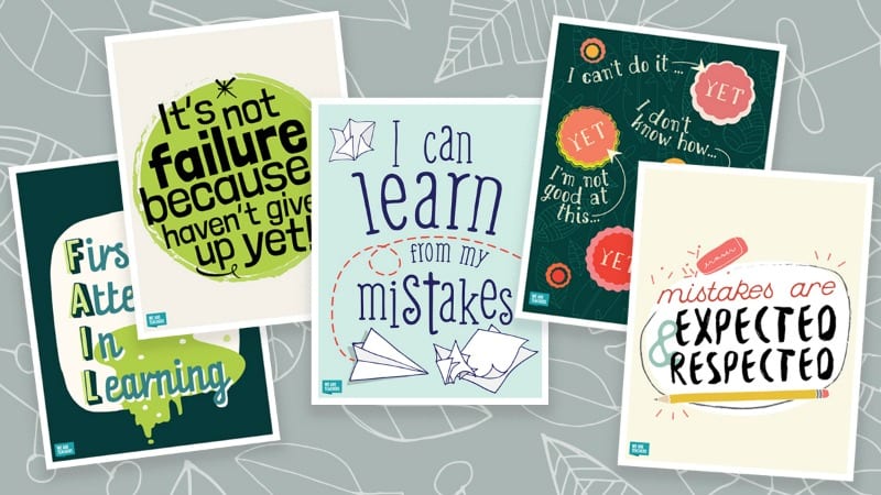 Free STEM Posters for growth mindset in the Classroom