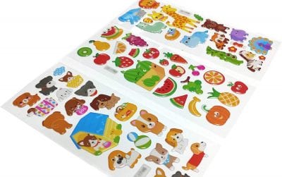 Puffy stickers sheet