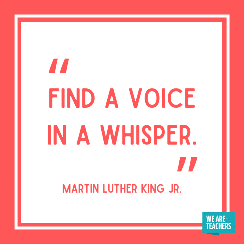 "Find a voice in a whisper."