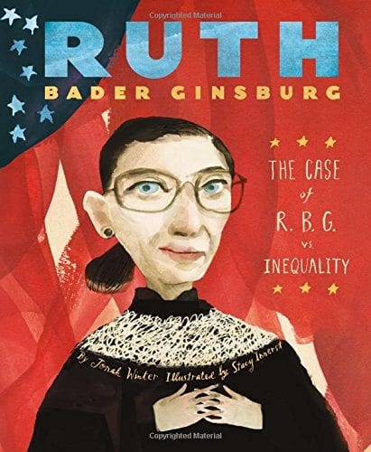 Book cover for Ruth Bader Ginsburg: The Case of R.B.G. vs. Inequality as an example of second grade books