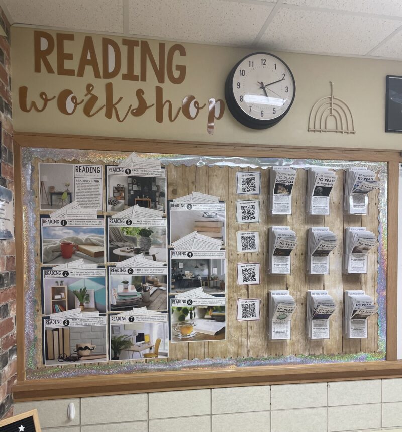 Interactive bulletin board from Allyssa Allaire's classroom
