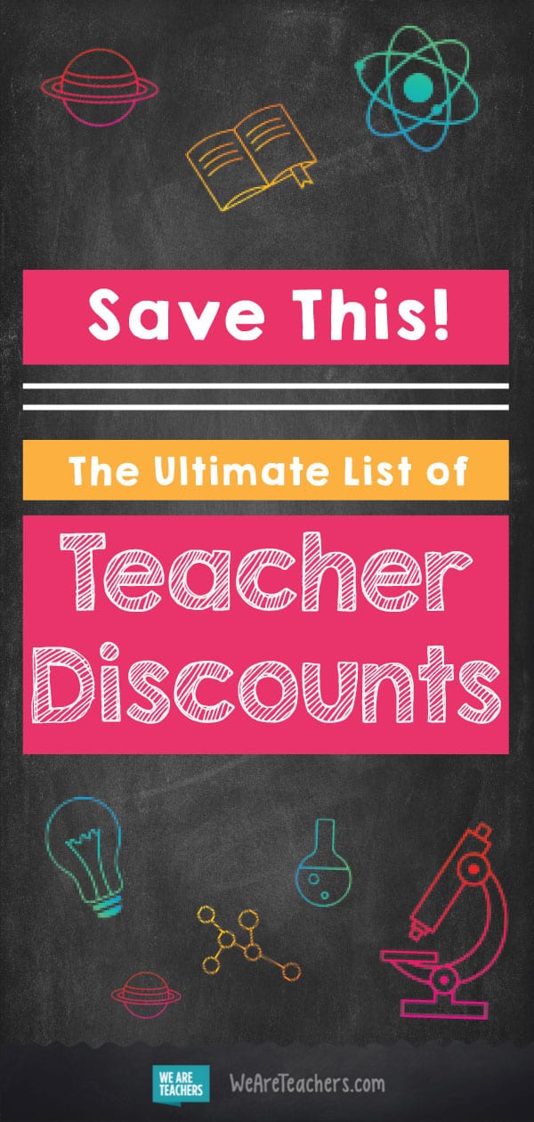 Best Teacher Discounts The Ultimate List We Are Teachers