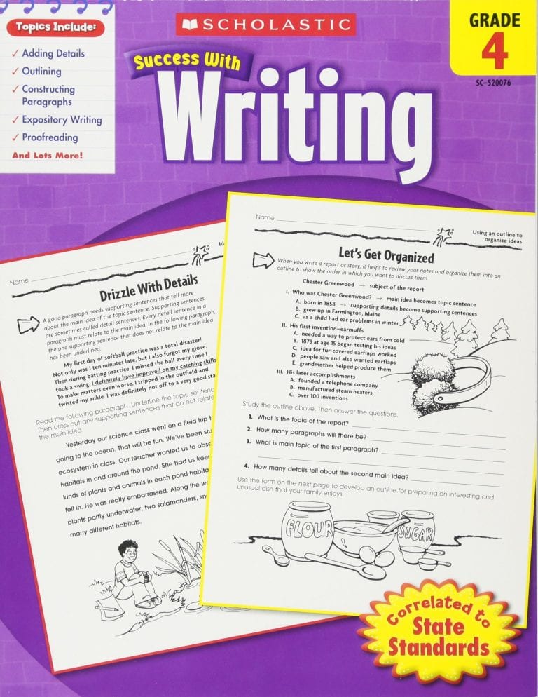 4th grade writing workbook pdf