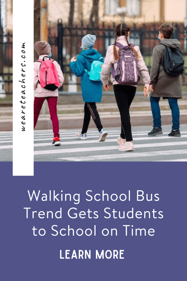 Walking School Bus Programs Gets Kids Safely to School On Time