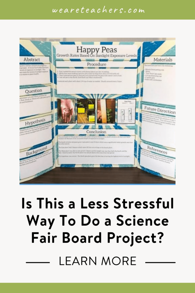 Is This a Less Stressful Way To Do a Science Fair Board Project?