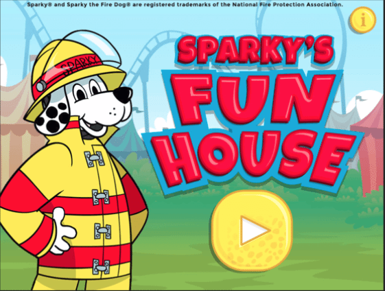 Math carnival games with Sparky the Fire Do