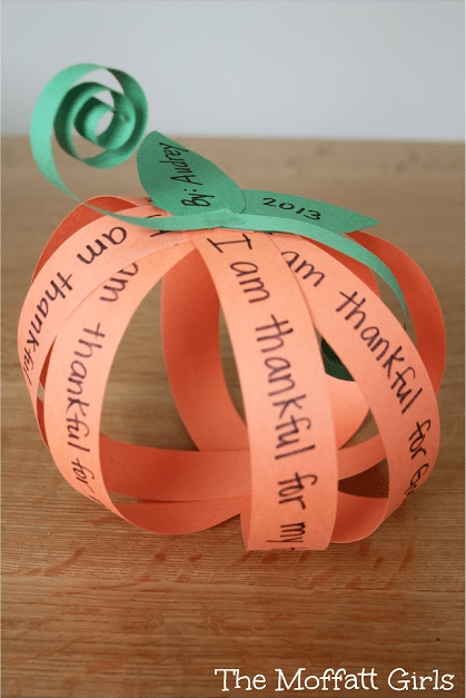 Paper Strip Pumpkin