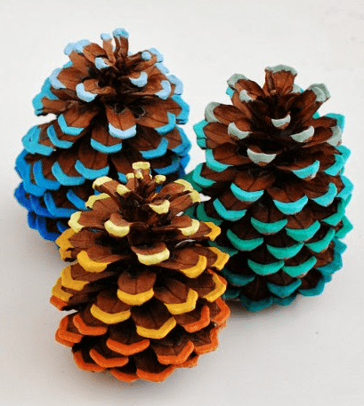 Ombre Pinecones