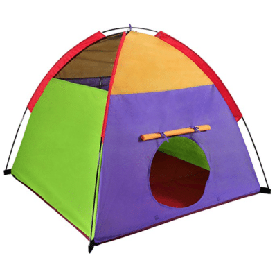 Colorful tent for classroom camping theme