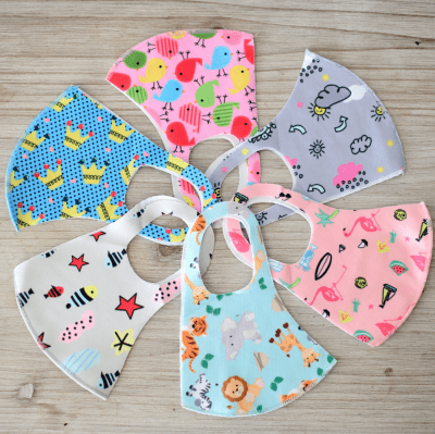 Kids reusable polyester blend masks