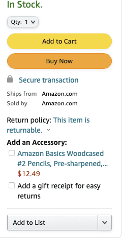 Amazon wish list anonymous address