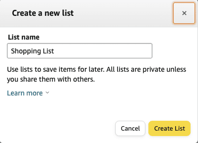 How to make amazon wishlist address private