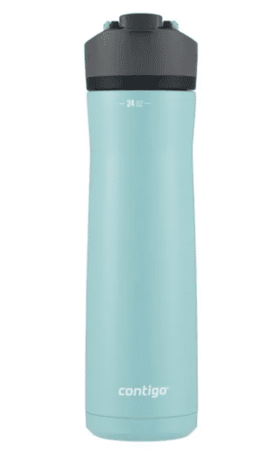 Botella de agua azul de acero inoxidable Contigo - Ideas de regalos para compañeros de trabajo