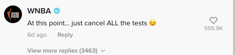 At this point... just cancel all the tests --TikTok comment