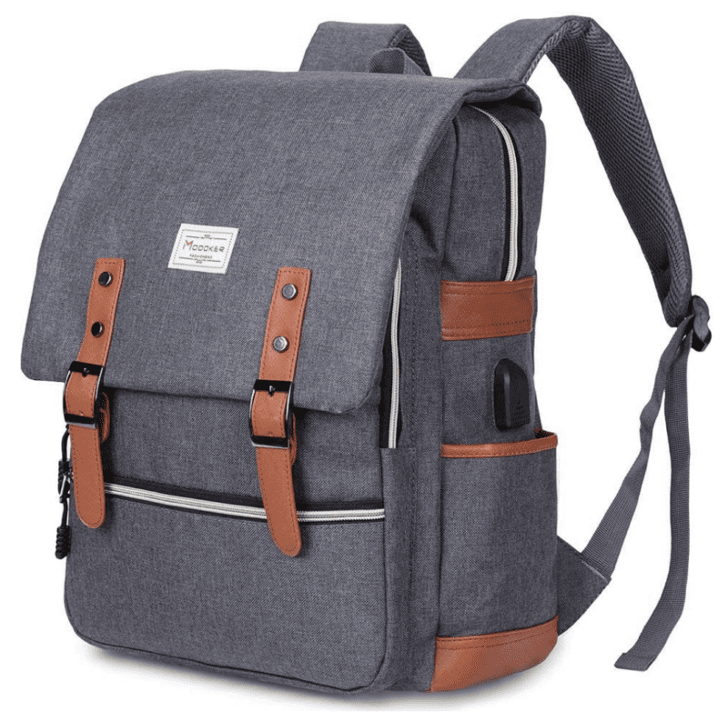 Vintage grey backpack