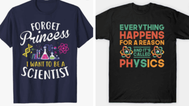 科学双关语T恤的例子