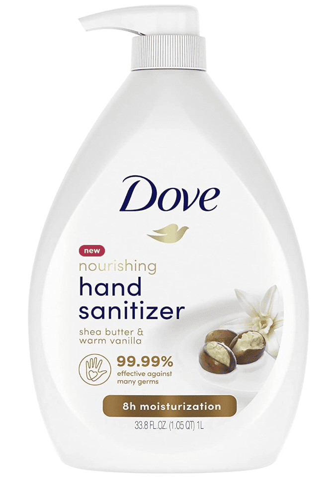 Dove jug of hand sanitizer
