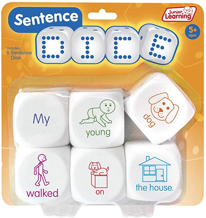 Sentence Dice, as an example of educational toys first grade