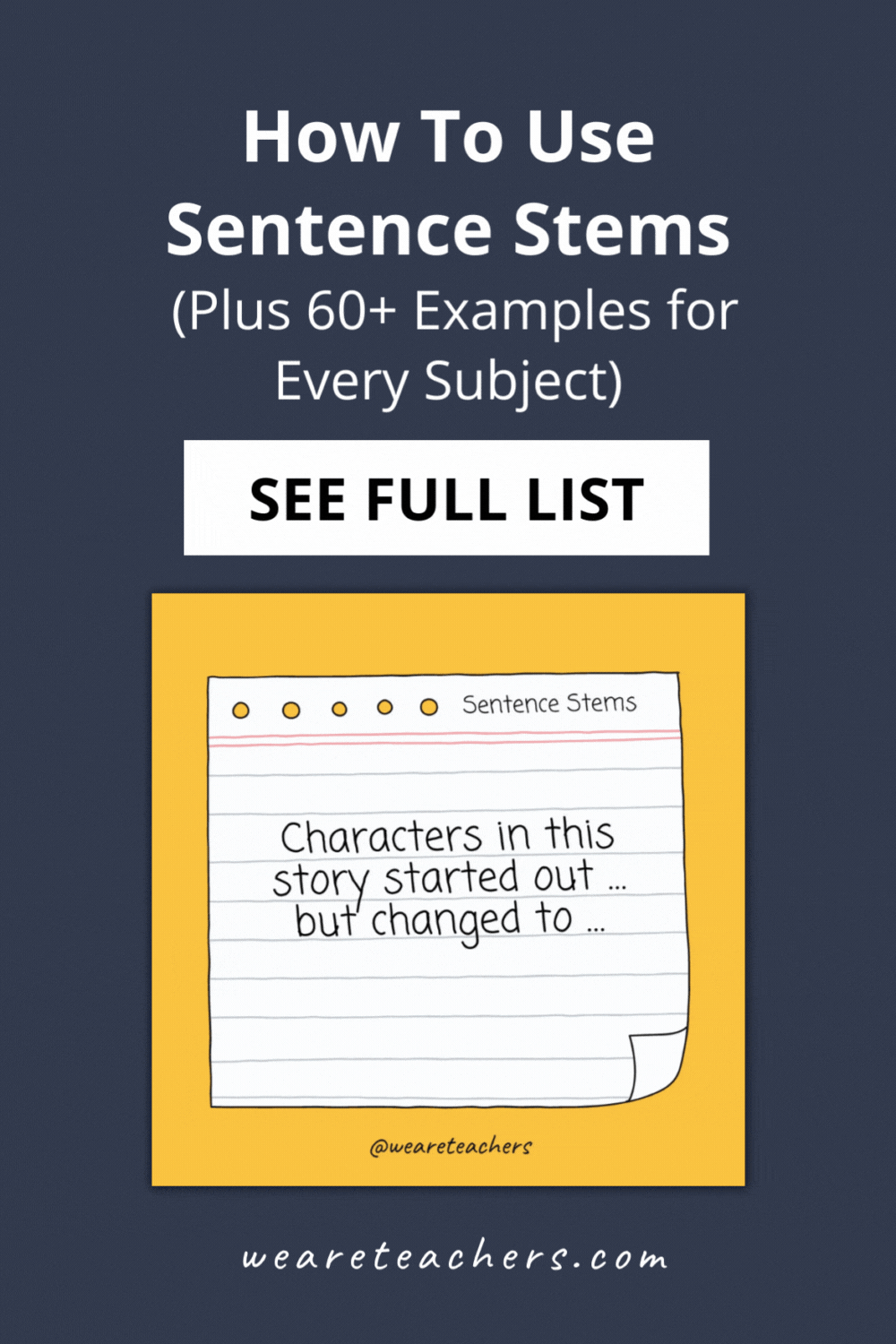 Sentence stems help students get started with writing or group discussions. You can use them for any subject, at any age.