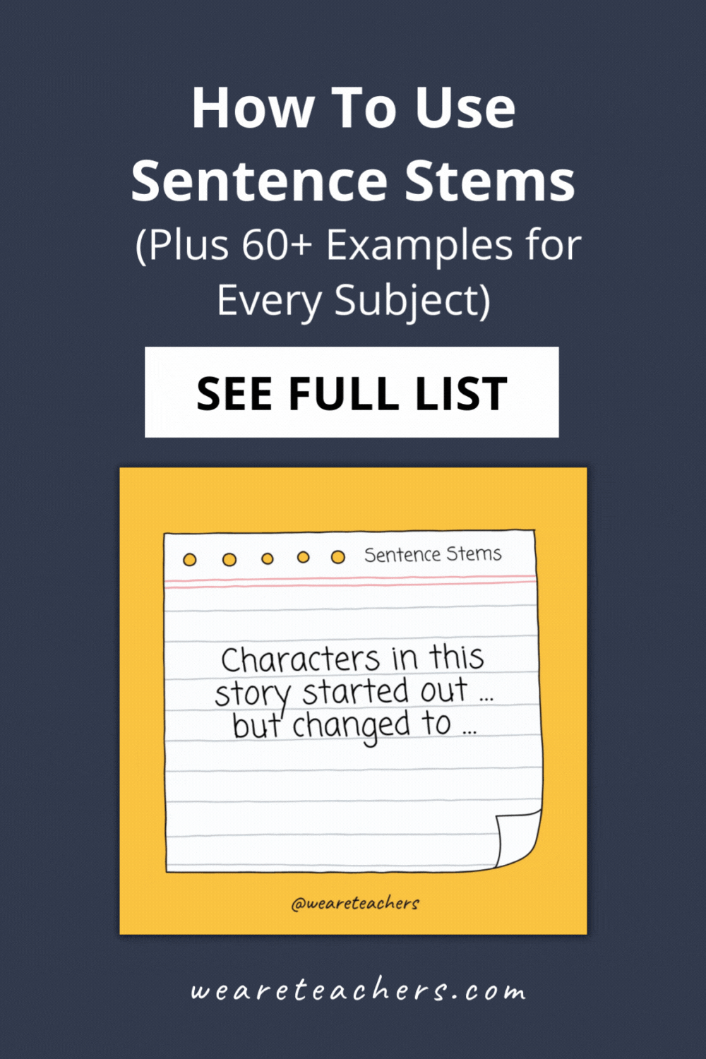 Sentence Stems How To Use Them + Examples for Every Subject