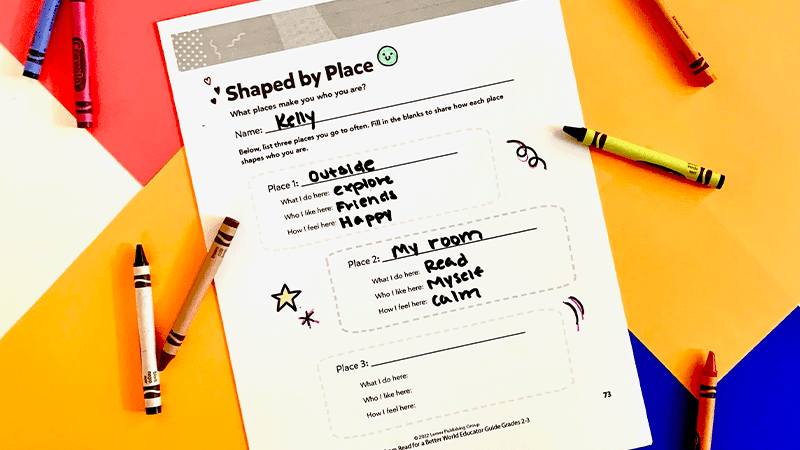 Shaped by place a diversity activity for grades 2-3