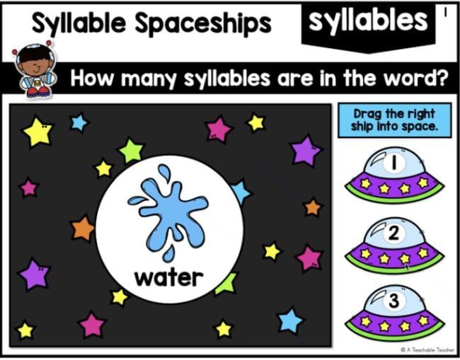 Illustration of water with spaceships numbered 1, 2, 3