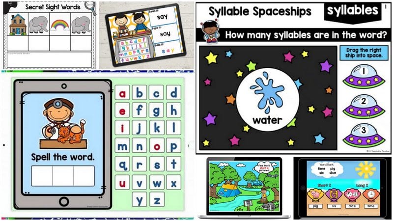 18 Interactive Phonics And Sight Words Google Slides Weareteachers