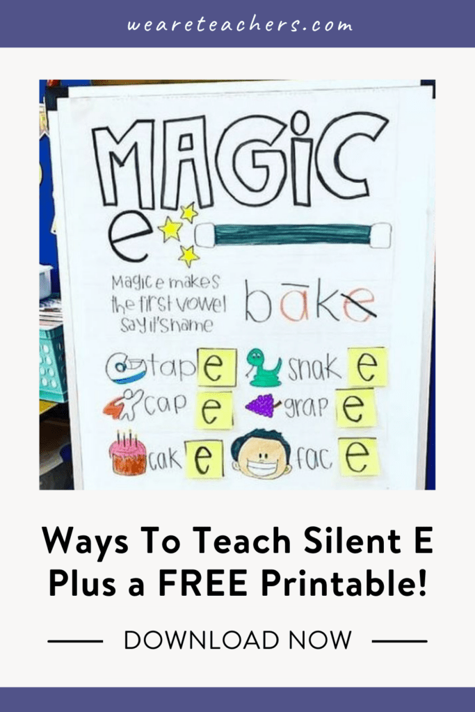 Silent E Words (Free Printables) Plus Ways To Teach Silent E