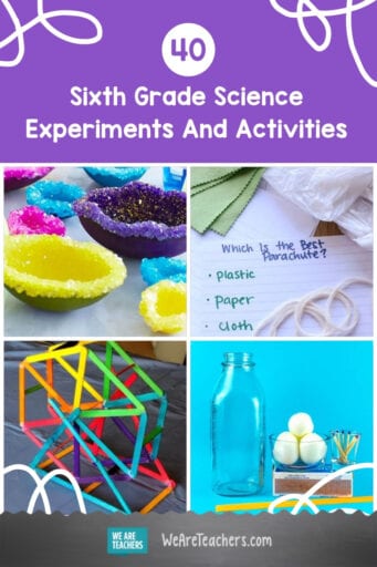 6th grade science experiments for school