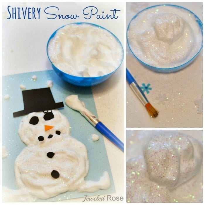 Snow Paint Snowman Manualidades de invierno para el aula