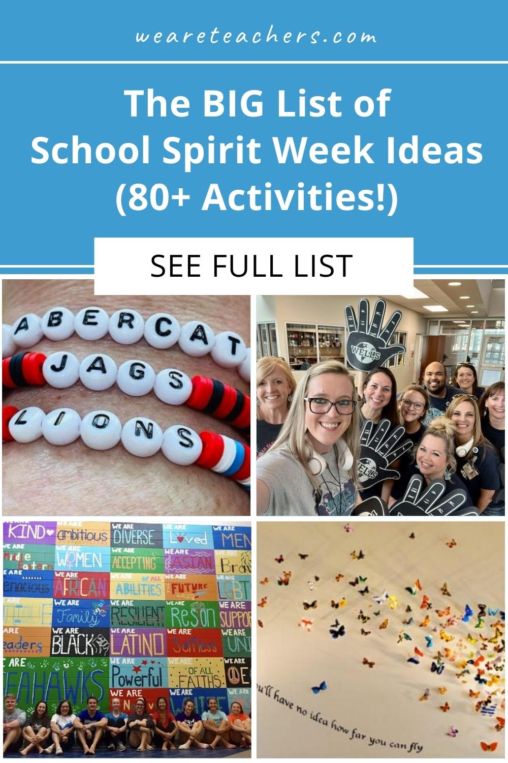 Spirit Week Theme Ideas