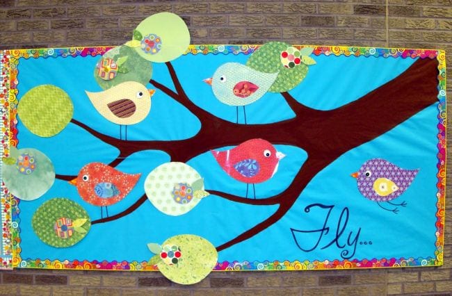 Spring bulletin board