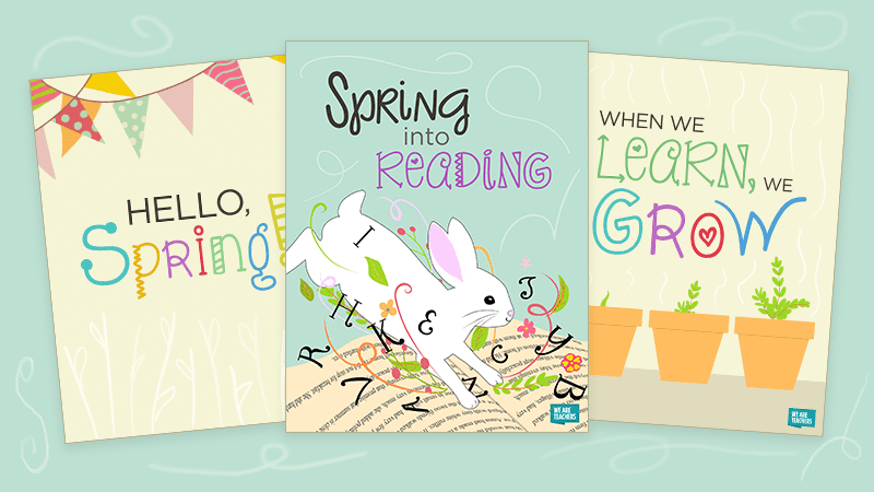 Free Spring Posters for the Classroom