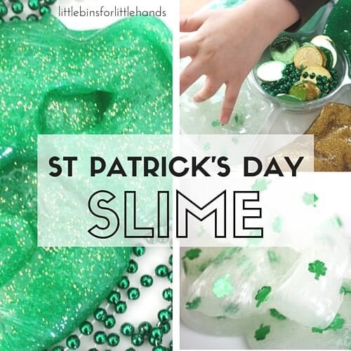 Green slime St. Patrick's Day activities