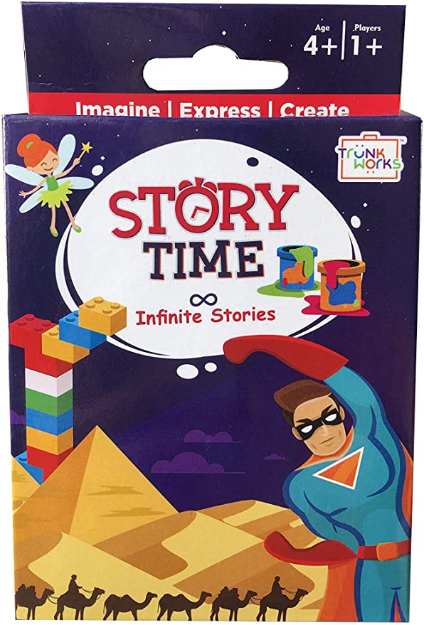 Story Time card game, as an example of educational toys for first graders