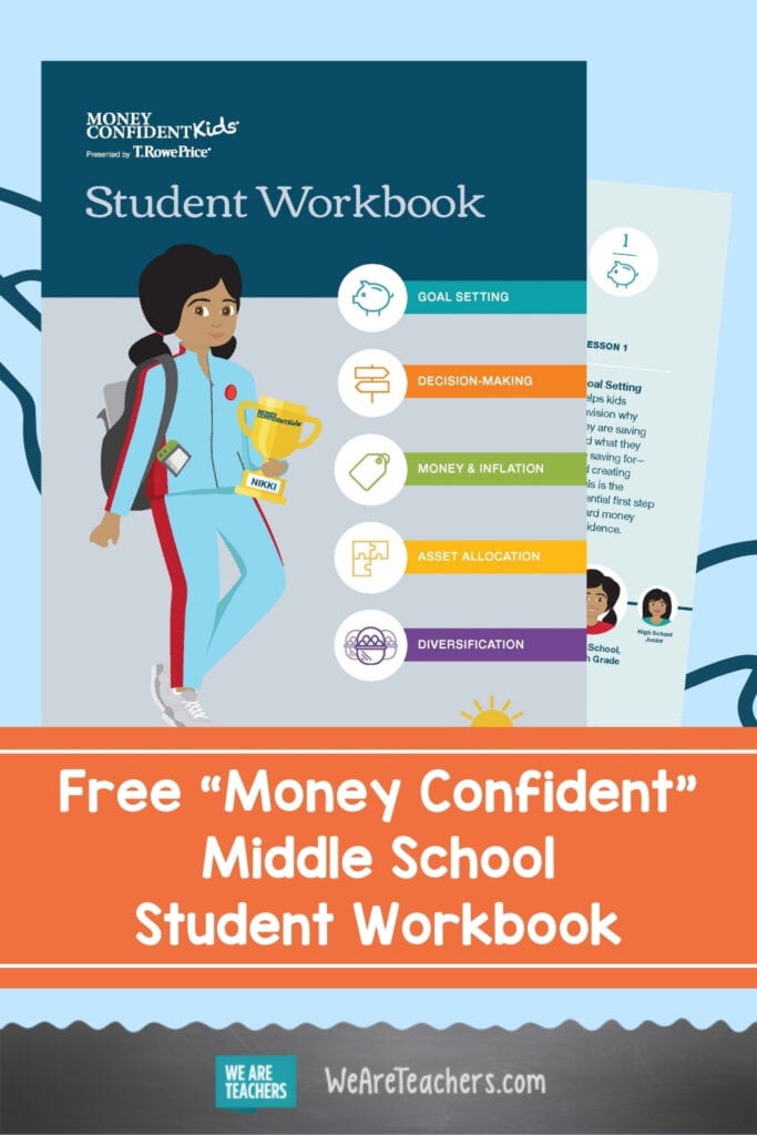 Help Your Students Become "Money Confident" With This Free Middle School Student Workbook