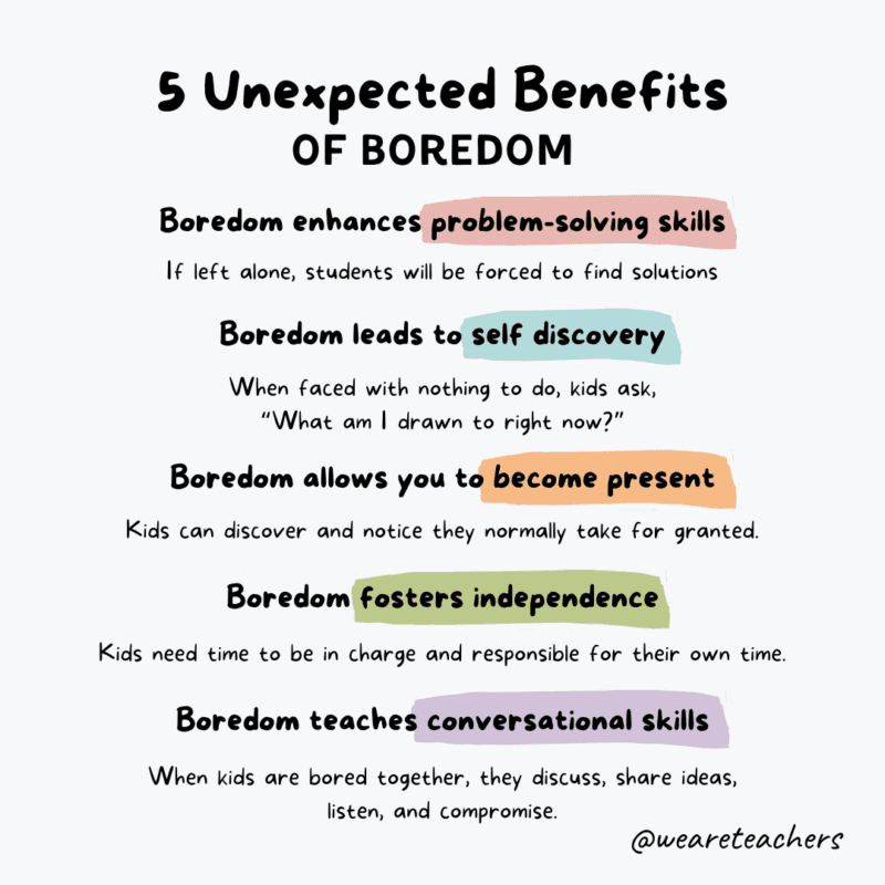 5 Unexpected benefits of boredom.
