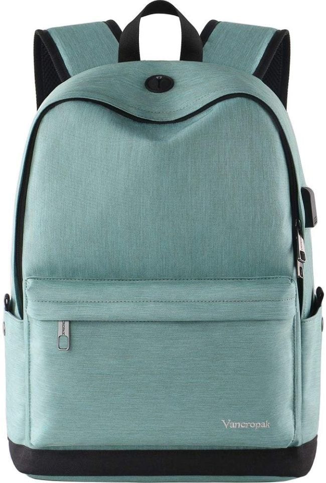 Light blue basic backpack