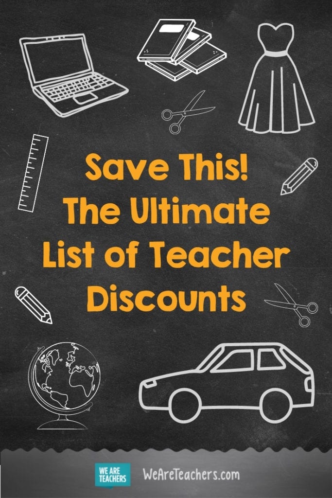 Save This! The Ultimate List of Teacher Discounts