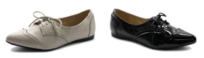 Ollio oxford shoes in two styles and colors
