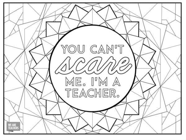 printable coloring pages for teachers