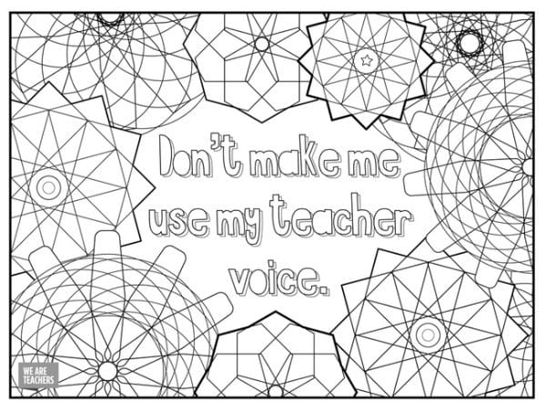 printable coloring pages for teachers