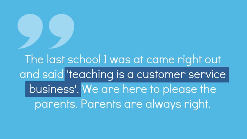 Teaching Is Not Customer Service