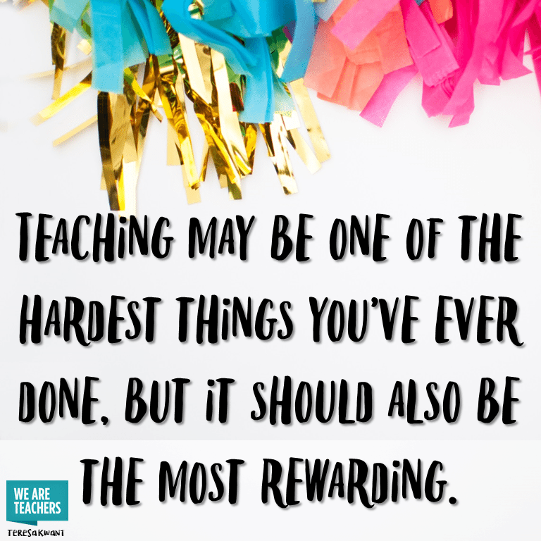 Teaching Should Also Be Rewarding
