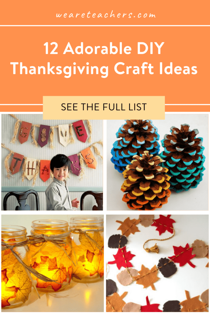 12 Adorable DIY Thanksgiving Craft Ideas