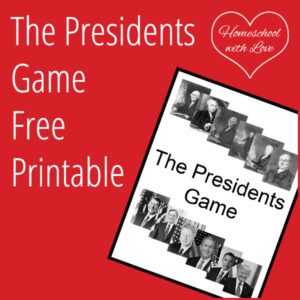 poster for the presidents game free printable