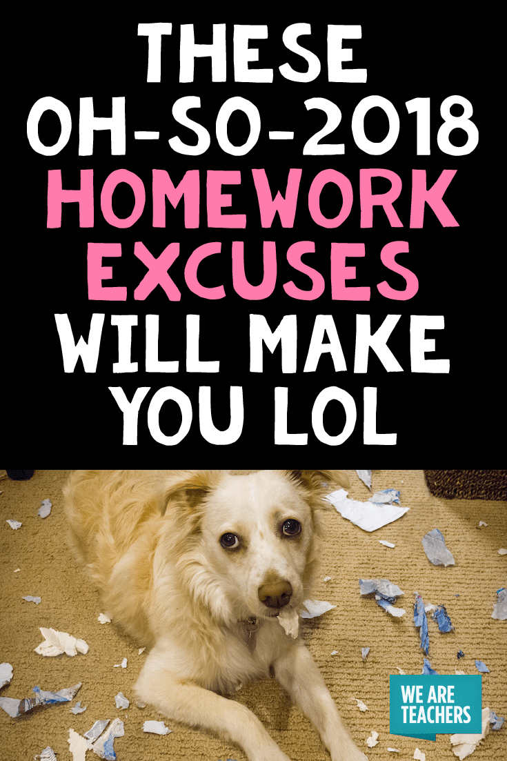 funny excuses for forgetting homework