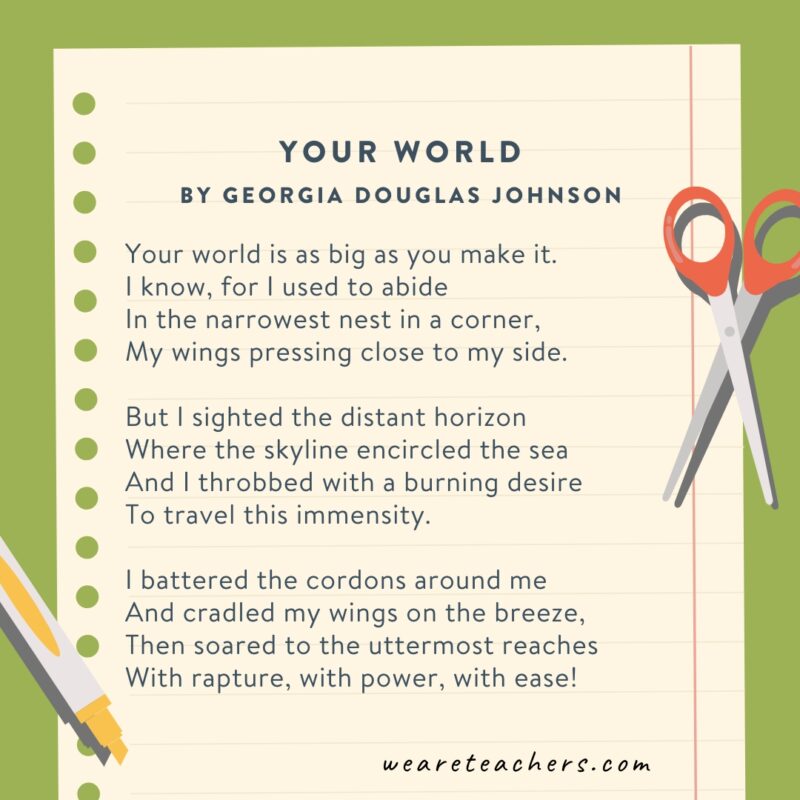 Your World by Georgina Douglas Johnson.